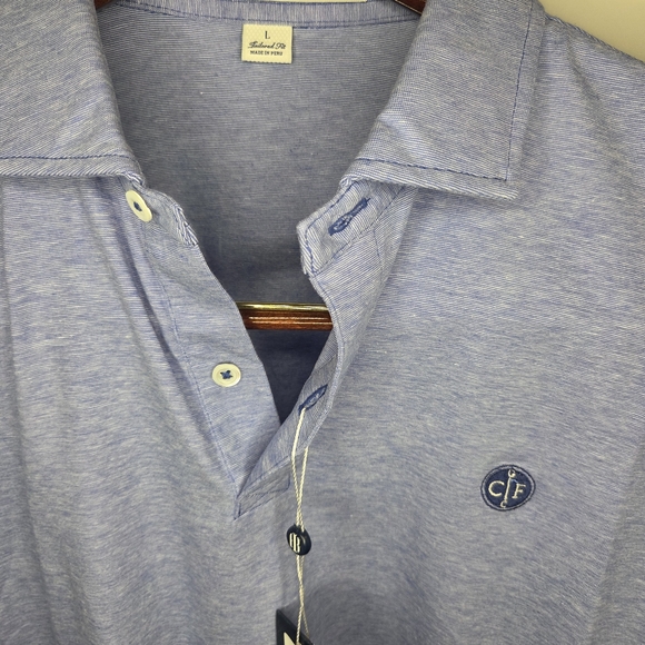 Holderness & Bourne Light Blue Men's Polo Shirt - Picture 2 of 3